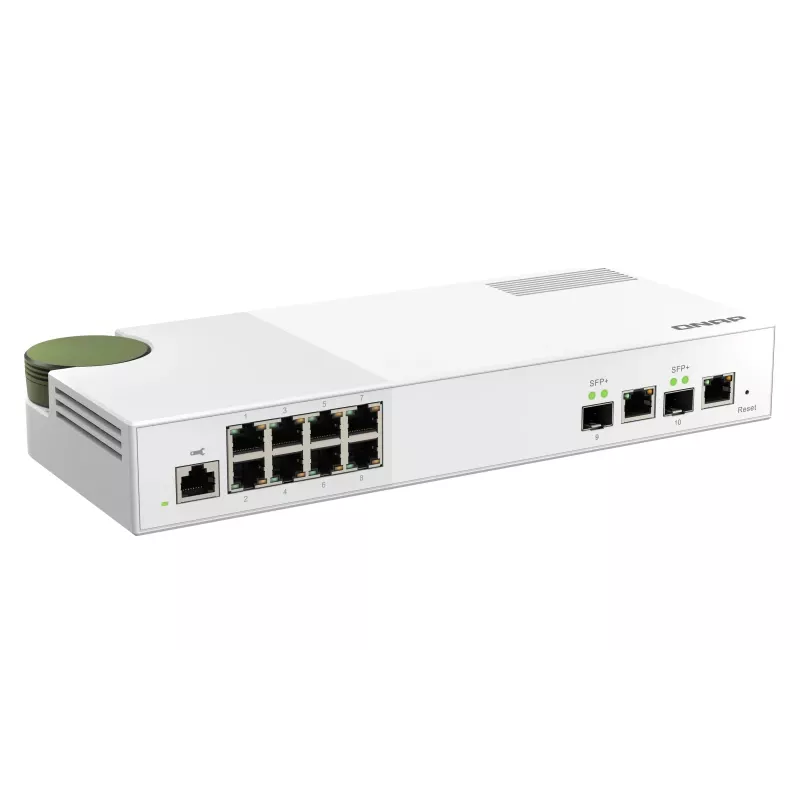 QNAP QSW-M2108-2C netwerkswitch managed L2 2.5G Ethernet (100/1000/2500) grijs, wit