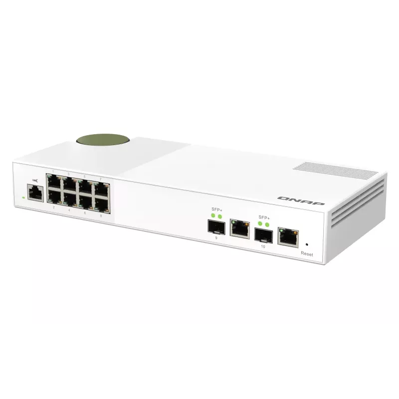 QNAP QSW-M2108-2C netwerkswitch managed L2 2.5G Ethernet (100/1000/2500) grijs, wit