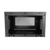 StarTech.com 2-paals 6HE wandmontage-netwerkkast met 1HE legbord, 19 inch wandgemonteerd serverrack voor data-/netwerk-/AV-/elektronica-/computerapparatuur, kleine geventileerde rackbehuizing