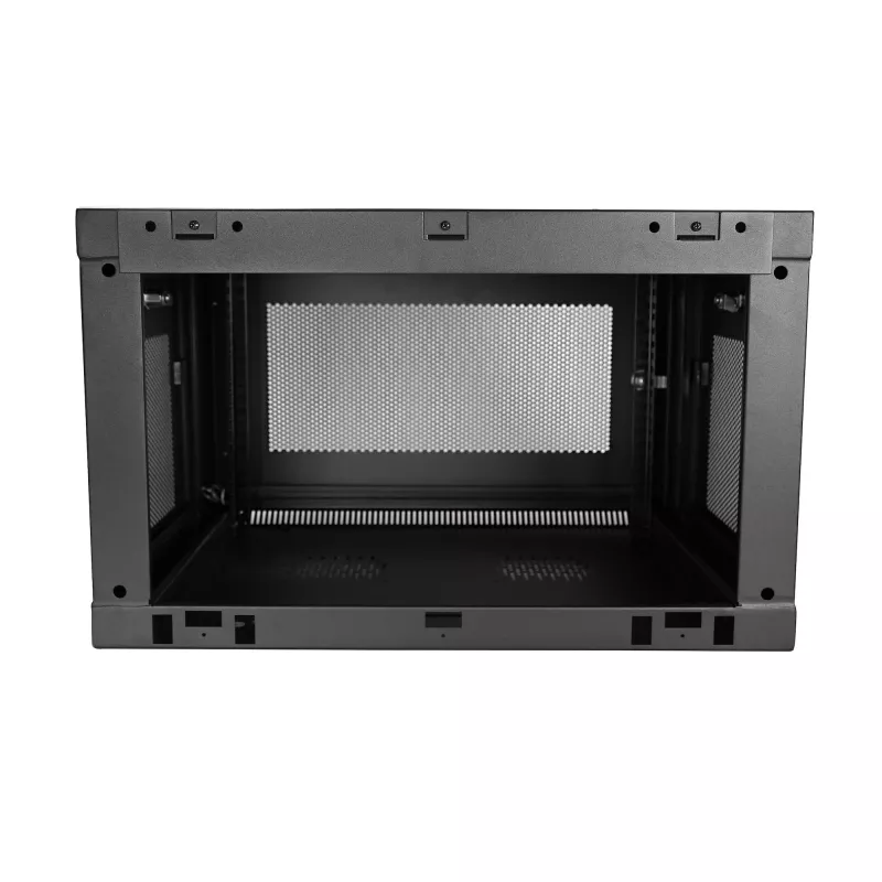 StarTech.com 2-paals 6HE wandmontage-netwerkkast met 1HE legbord, 19 inch wandgemonteerd serverrack voor data-/netwerk-/AV-/elektronica-/computerapparatuur, kleine geventileerde rackbehuizing