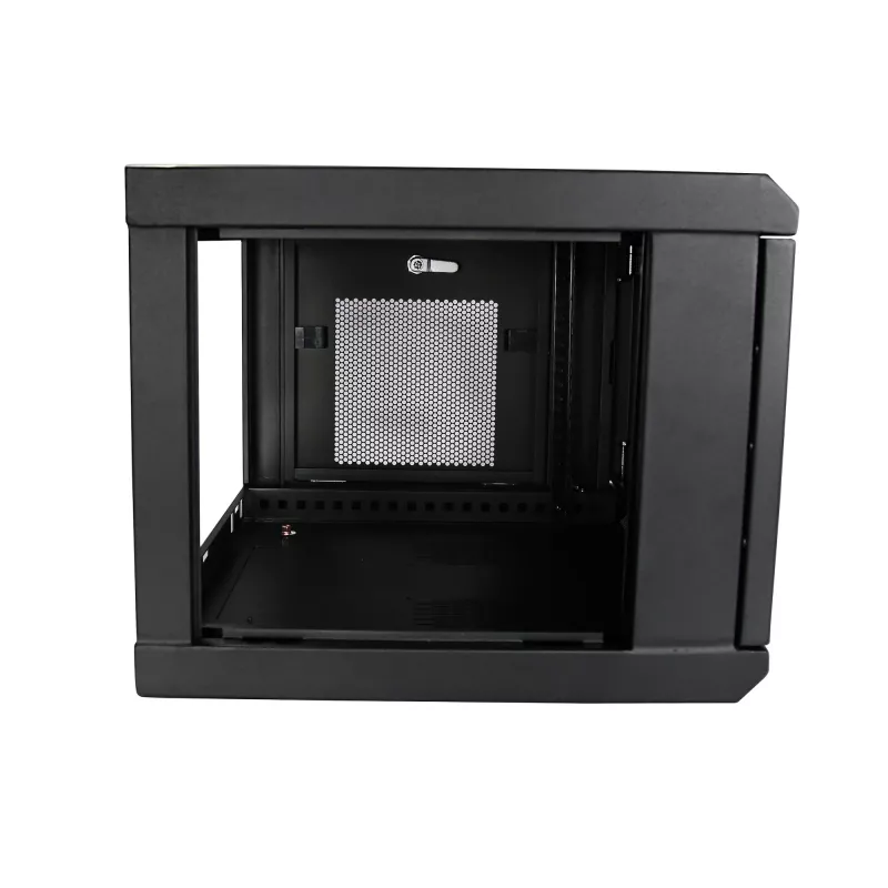 StarTech.com 2-paals 6HE wandmontage-netwerkkast met 1HE legbord, 19 inch wandgemonteerd serverrack voor data-/netwerk-/AV-/elektronica-/computerapparatuur, kleine geventileerde rackbehuizing