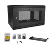 StarTech.com 2-paals 6HE wandmontage-netwerkkast met 1HE legbord, 19 inch wandgemonteerd serverrack voor data-/netwerk-/AV-/elektronica-/computerapparatuur, kleine geventileerde rackbehuizing