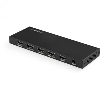 StarTech.com 4-poorts HDMI-splitter – 4K 60 Hz, HDMI, 4x HDMI, 3840 x 2160 pixels, zwart, 4K Ultra HD, 60 Hz