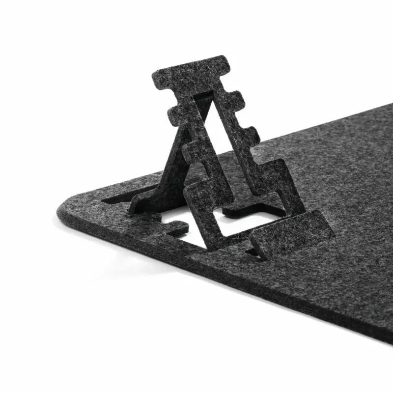 Bureaubladonderlegger Durable 708158 PET-vilt antraciet 700x330x4 mm