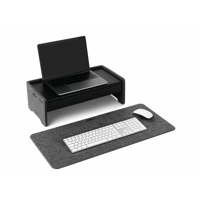 Bureaubladonderlegger Durable 708158 PET-vilt antraciet 700x330x4 mm