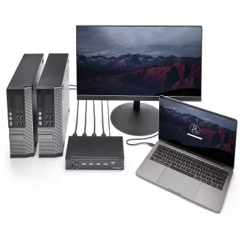 StarTech.com 4-poorts HDMI KVM-switch - USB 3.0 - 1080p, 1920 x 1080 pixels, rackmontage, zwart