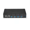 StarTech.com 4-poorts HDMI KVM-switch - USB 3.0 - 1080p, 1920 x 1080 pixels, rackmontage, zwart