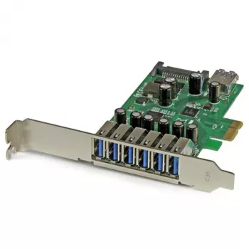 StarTech.com 7-poorts PCI Express USB 3.0-kaart – standaard- en low-profile-ontwerp