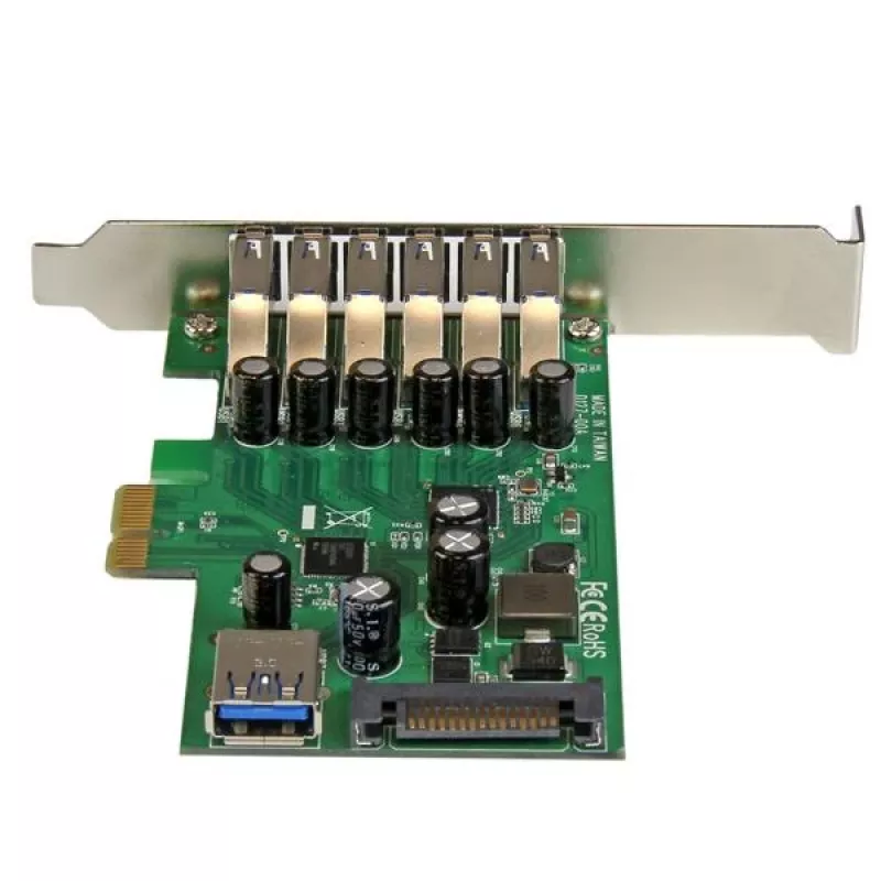 StarTech.com 7-poorts PCI Express USB 3.0-kaart – standaard- en low-profile-ontwerp