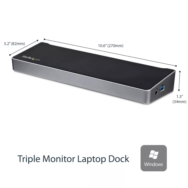 StarTech.com triple-monitor USB 3.0-dockingstation - 1x HDMI - 2x DisplayPort
