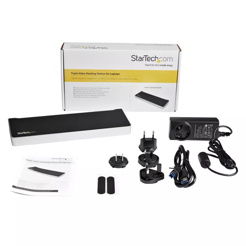 StarTech.com triple-monitor USB 3.0-dockingstation - 1x HDMI - 2x DisplayPort