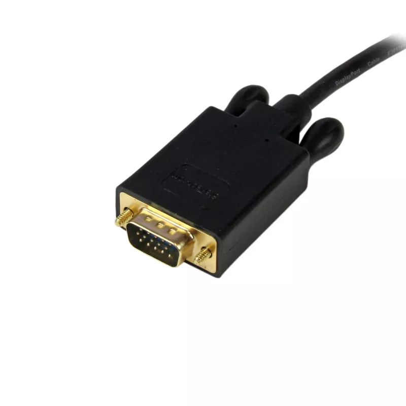 StarTech.com 1,8 m DisplayPort-naar-VGA-kabel – actieve DisplayPort-naar-VGA-adapterkabel – 1080p-video – DP-naar-VGA-monitorkabel – DP 1.2-naar-VGA-converter – vergrendelbare DP-stekker