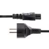 StarTech.com 3m laptop-netkabel, EU Schuko naar C5, 2,5A 250V, 18AWG, notebook-/laptop-vervangingsnetkabel, voedingskabel, laptop-oplaadkabel, klaverblad-/Mickey Mouse-netkabel