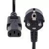 StarTech.com 3m (10ft) computernetkabel, 18AWG, EU Schuko naar C13 netkabel, 250V 10A, zwarte vervangende AC-kabel, TV-/monitornetkabel, Schuko CEE 7/7 naar IEC 60320 C13 netkabel - pc-voedingskabel