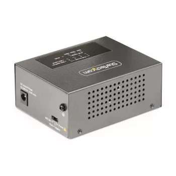 StarTech.com 4-poorts multi-gigabit PoE++ injector, 5/2.5/1G Ethernet (NBASE-T), PoE/PoE+/PoE++ (802.3af/802.3at/802.3bt), 160 watt vermogensbudget, wand-/dinrailmontage, unmanaged