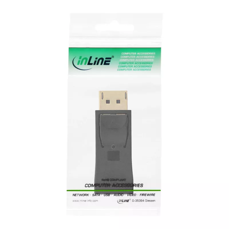 InLine DisplayPort adapter DisplayPort stekker / HDMI bus zwart