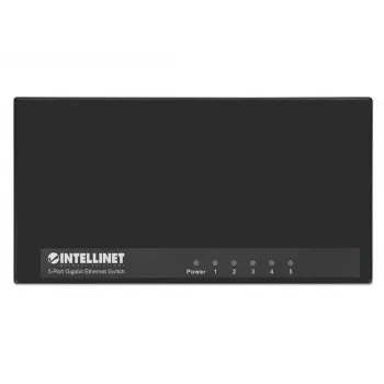 Intellinet 5-poorts Gigabit Ethernet switch desktopformaat, kunststof, IEEE 802.3az (Energy Efficient Ethernet), zwart