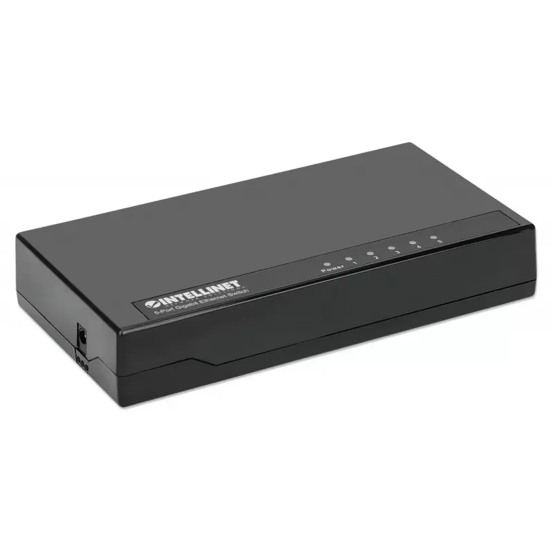 Intellinet 5-poorts Gigabit Ethernet switch desktopformaat, kunststof, IEEE 802.3az (Energy Efficient Ethernet), zwart