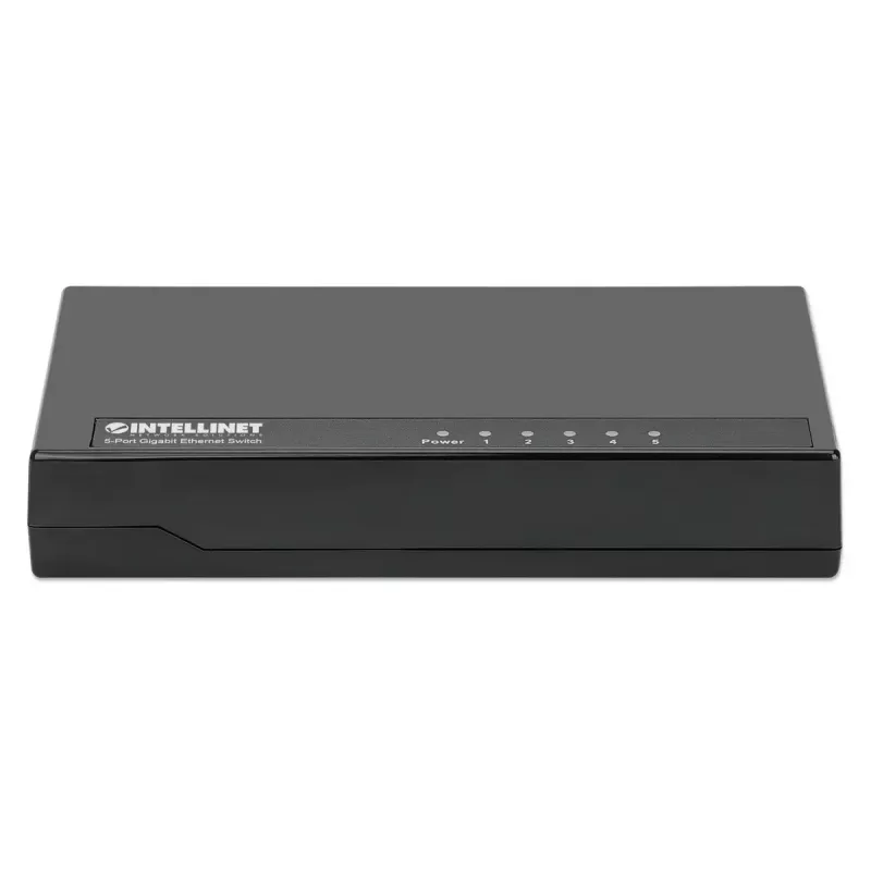 Intellinet 5-poorts Gigabit Ethernet switch desktopformaat, kunststof, IEEE 802.3az (Energy Efficient Ethernet), zwart
