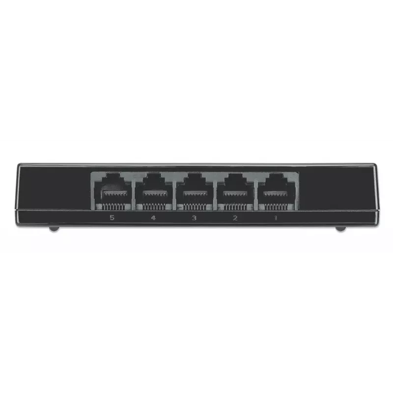 Intellinet 5-poorts Gigabit Ethernet switch desktopformaat, kunststof, IEEE 802.3az (Energy Efficient Ethernet), zwart