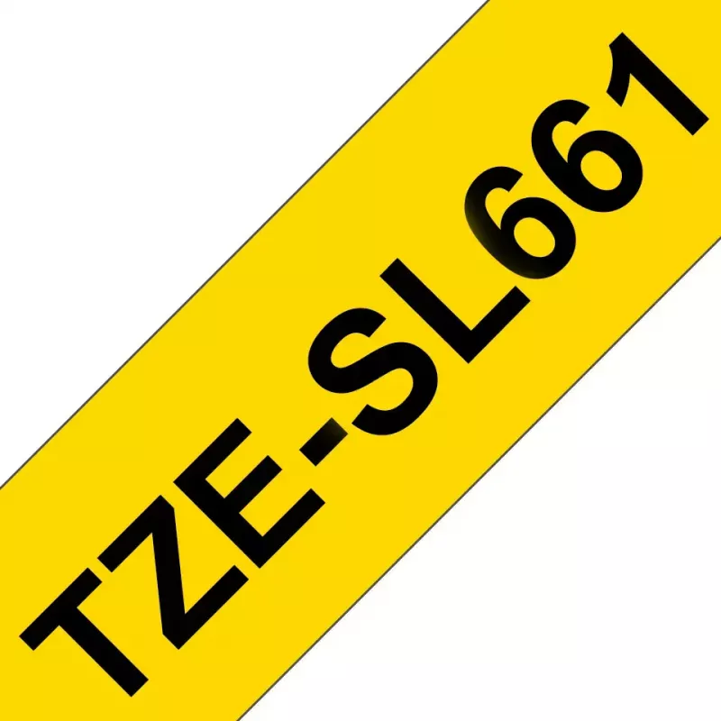 Brother TZE-SL661 etikettenband zwart op geel