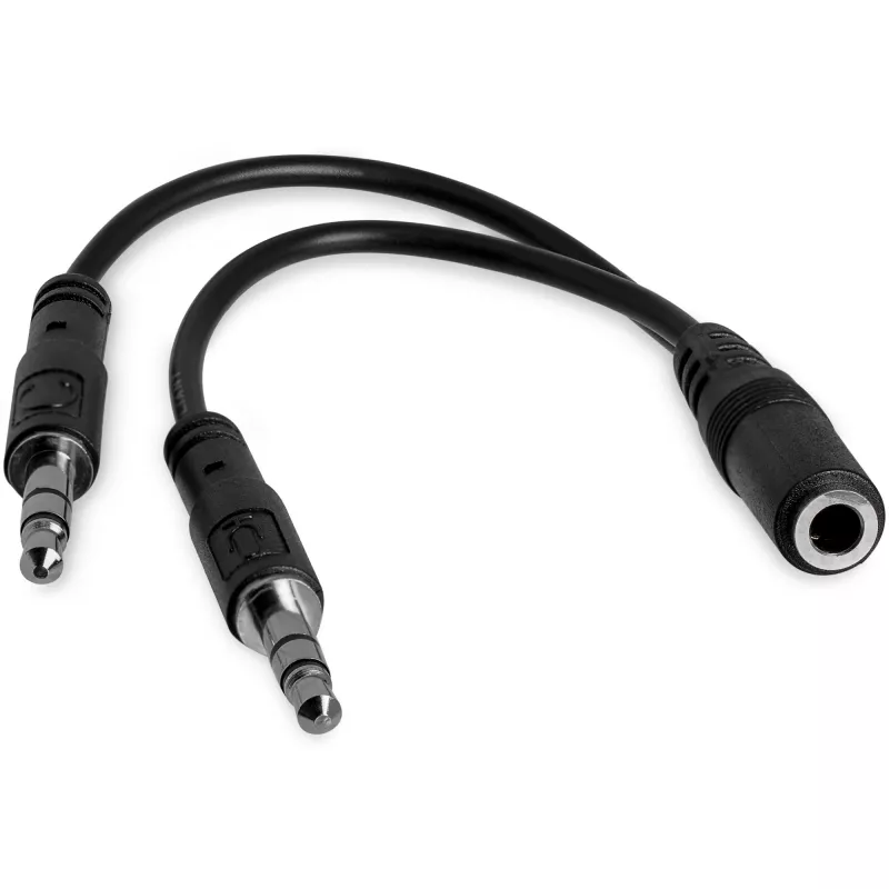 StarTech.com 3,5-mm-4-posities-naar-2x-3-posities-3,5-mm-headset-splitter-adapter – bus/stekker