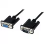 StarTech.com 2m zwarte DB9 RS232 seriële nullmodemkabel F/M, zwart, 2 m, DB-9, DB-9, stekker, bus