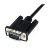 StarTech.com 2m zwarte DB9 RS232 seriële nullmodemkabel F/M, zwart, 2 m, DB-9, DB-9, stekker, bus