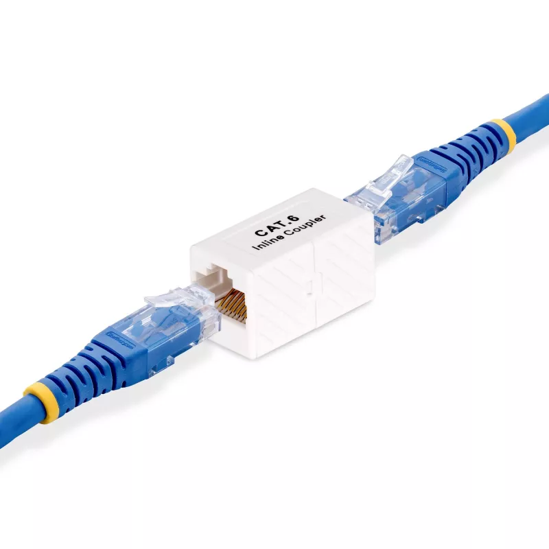 StarTech.com RJ45-koppeling 5-pack, inline Cat6-koppeling, bus-naar-bus (B/B) T568-connector, ongeïsoleerde Ethernet-kabelverlenging