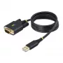 StarTech.com 3ft (1m) USB-naar-serieel adapterkabel, COM-behoud, verwisselbare schroeven/moeren, USB-A naar DB9 RS232, FTDI IC, ESD-bescherming, Windows/macOS/Linux