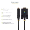 StarTech.com 3ft (1m) USB-naar-serieel adapterkabel, COM-behoud, verwisselbare schroeven/moeren, USB-A naar DB9 RS232, FTDI IC, ESD-bescherming, Windows/macOS/Linux