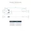 StarTech.com 3ft (1m) USB-naar-serieel adapterkabel, COM-behoud, verwisselbare schroeven/moeren, USB-A naar DB9 RS232, FTDI IC, ESD-bescherming, Windows/macOS/Linux