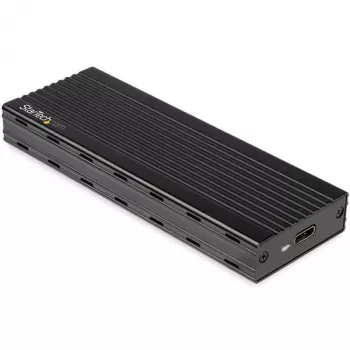 StarTech.com USB-C 10Gbps naar M.2 NVMe SSD-behuizing – Draagbare externe M.2 NGFF PCIe aluminium behuizing – 1 GB/s lezen/schrijven – Ondersteunt 2230, 2242, 2260, 2280 – TB3-compatibel – Mac & PC