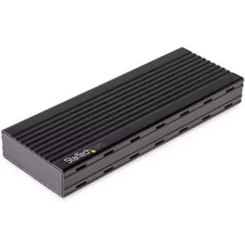 StarTech.com USB-C 10Gbps naar M.2 NVMe SSD-behuizing – Draagbare externe M.2 NGFF PCIe aluminium behuizing – 1 GB/s lezen/schrijven – Ondersteunt 2230, 2242, 2260, 2280 – TB3-compatibel – Mac & PC