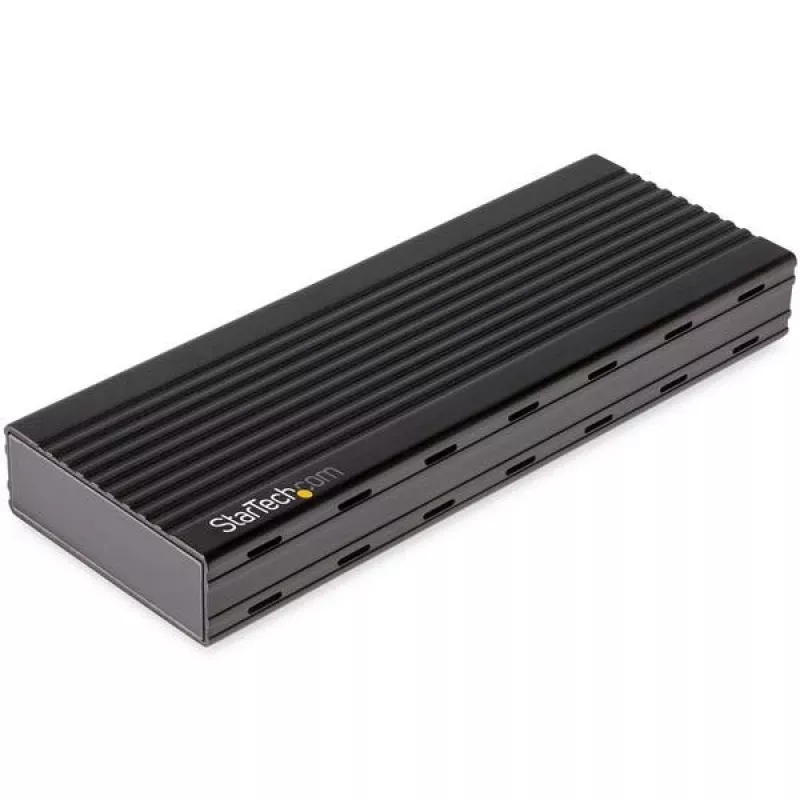 StarTech.com M2E1BMU31C USB-C 10 Gbps naar M.2 NVMe SSD-behuizing, PCIe, USB 3.1 Gen 2, 1 GB/s, Thunderbolt 3-compatibel, aluminium, zwart