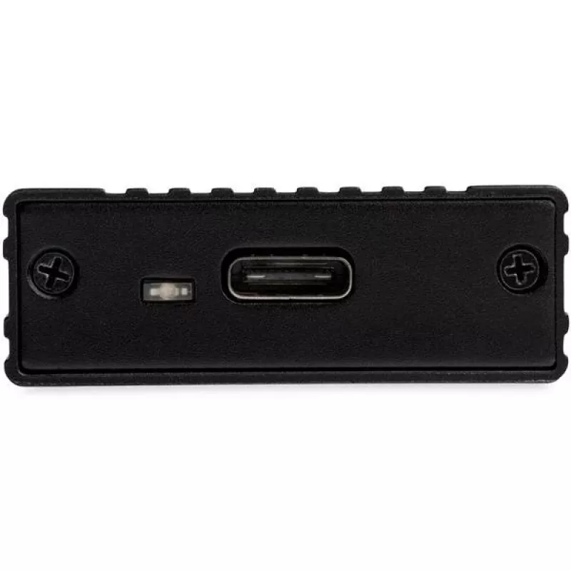 StarTech.com M2E1BMU31C USB-C 10 Gbps naar M.2 NVMe SSD-behuizing, PCIe, USB 3.1 Gen 2, 1 GB/s, Thunderbolt 3-compatibel, aluminium, zwart