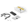 StarTech.com M2E1BMU31C USB-C 10 Gbps naar M.2 NVMe SSD-behuizing, PCIe, USB 3.1 Gen 2, 1 GB/s, Thunderbolt 3-compatibel, aluminium, zwart