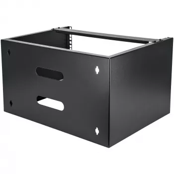 StarTech.com 6U wandmontage-netwerkkast - 14 inch diep (Low Profile) - 19 inch patchpanel-houder voor platte server- en IT-apparaten, netwerkswitches - 20 kg draagvermogen, zwart
