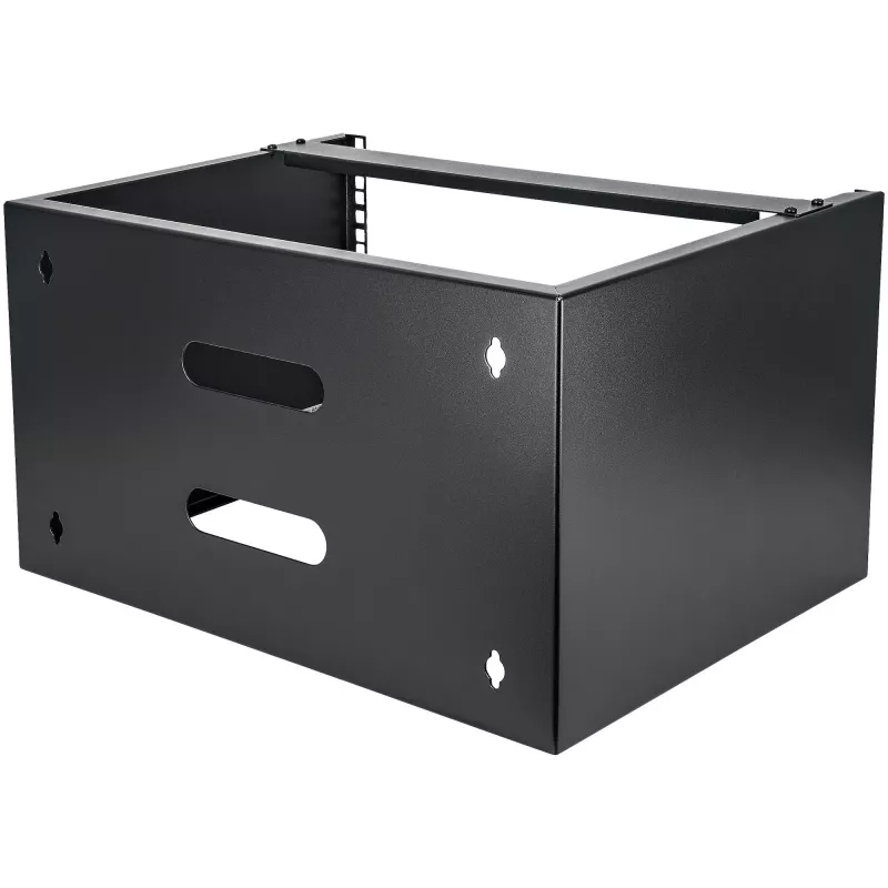 StarTech.com WALLMOUNT6 6U wandbeugel voor patchpaneel, 19 inch, 35,5 cm diep, staal, zwart
