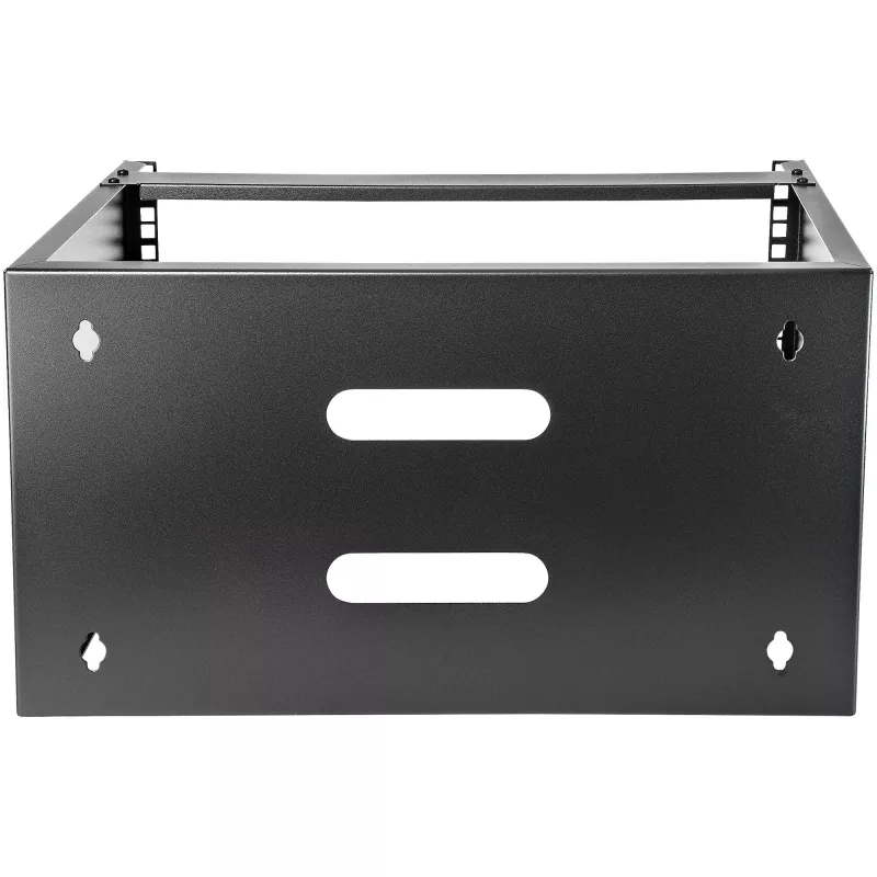 StarTech.com WALLMOUNT6 6U wandbeugel voor patchpaneel, 19 inch, 35,5 cm diep, staal, zwart