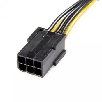 StarTech.com PCI Express 6-pin naar 8-pin stroomadapterkabel, PCI-E (8-pin), PCI-E (6-pin), 0,155 m, stekker, bus, recht