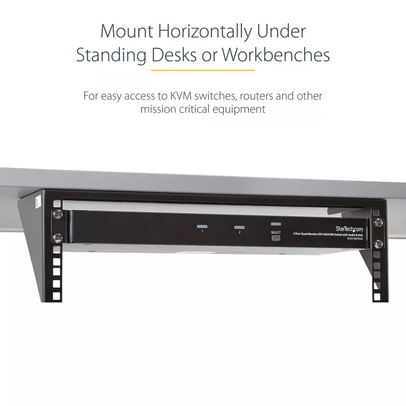 StarTech.com 3U 19” wandmontage verticale rackhouder, wandmontage patchpanelhouder voor data-/AV-/IT-/computerapparatuur, 3U-rack voor kast of serverruimte, draagvermogen 150 lb (68 kg)