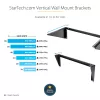 StarTech.com 3U 19” wandmontage verticale rackhouder, wandmontage patchpanelhouder voor data-/AV-/IT-/computerapparatuur, 3U-rack voor kast of serverruimte, draagvermogen 150 lb (68 kg)