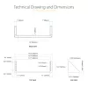 StarTech.com 3U 19” wandmontage verticale rackhouder, wandmontage patchpanelhouder voor data-/AV-/IT-/computerapparatuur, 3U-rack voor kast of serverruimte, draagvermogen 150 lb (68 kg)