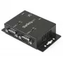 StarTech.com 2-poorts industriële, wandmontage USB-naar-serieel adapter-hub met DIN-railclips