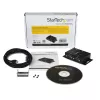 StarTech.com 2-poorts industriële, wandmontage USB-naar-serieel adapter-hub met DIN-railclips