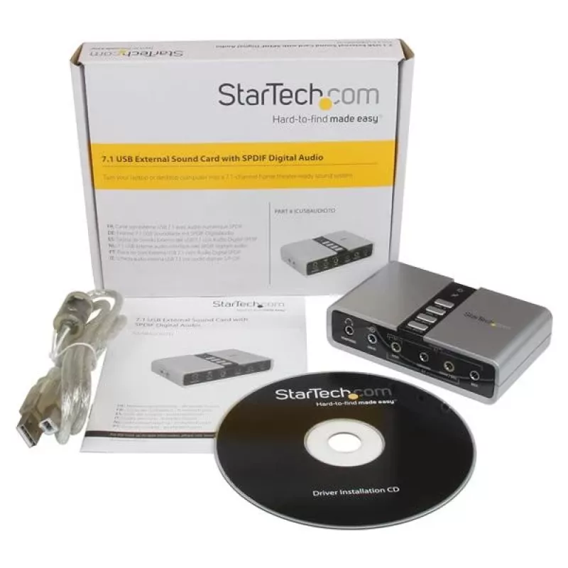 StarTech.com 7.1 USB-audioadapter externe geluidskaart met SPDIF digitale audio