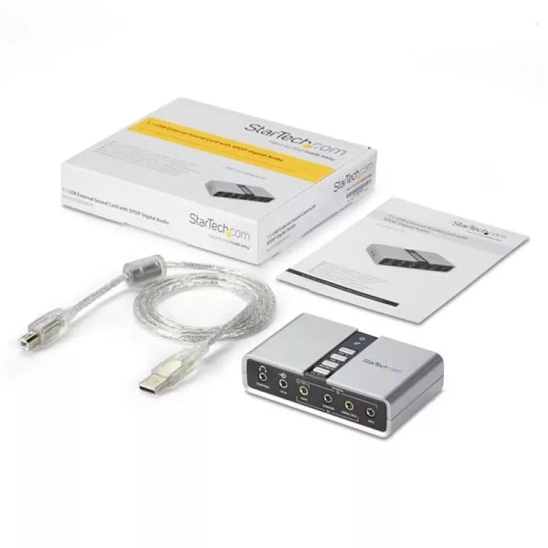 StarTech.com 7.1 USB-audioadapter externe geluidskaart met SPDIF digitale audio