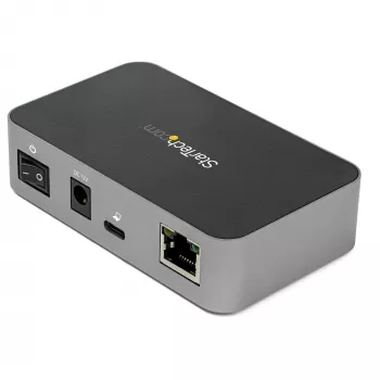 StarTech.com ~3-poorts USB-C 3.2 Gen 2 hub met Ethernet-adapter – 10 Gbit/s USB Type-C naar 2x USB-A & 1x USB-C-poorten – USB-hub met BC 1.2 snellaadfunctie voor telefoons – Superspeed 10 Gbit/s USB-C-hub