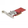 StarTech.com dual M.2 PCIe SSD-adapterkaart – x8 / x16 dual NVMe of AHCI M.2 SSD naar PCI Express 3.0 – M.2 NGFF PCIe (M-Key) compatibel – ondersteunt 2242, 2260, 2280 – JBOD – Mac & PC
